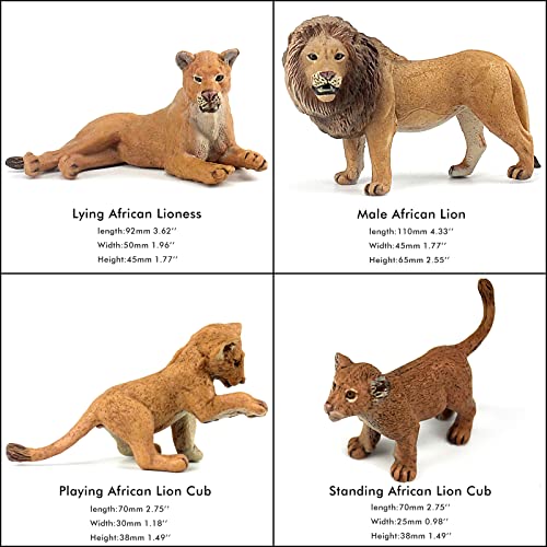 FUNSHOWCASE 13-Pc Realistic African Jungle Animals Playset - Image 3
