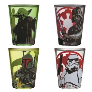 Star Wars Character Mini Glasses – Set of 4 Shot Glasses