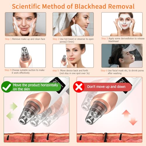 Pore Vacuum Blackhead Remover - USB Rechargeable Face Cleanser - Image 7
