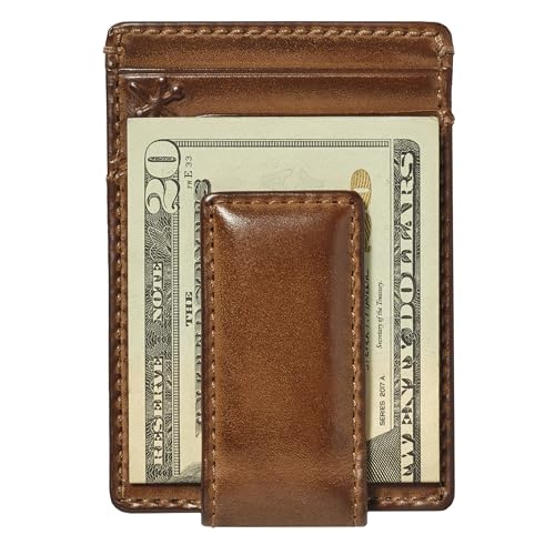 Men's Baseball Slim Money Clip Wallet | Full Grain Leather - Image 6