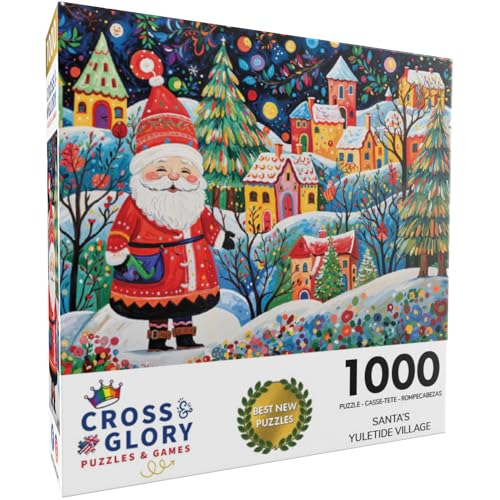 Santa's Yuletide Village 1000-Piece Christmas Puzzle - Image 3
