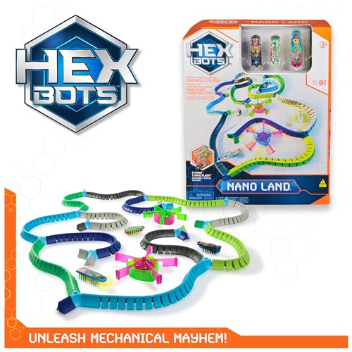 HEX BOTS Nano Land: Sensory Mini Robot Playset for Kids & Cats - Image 5