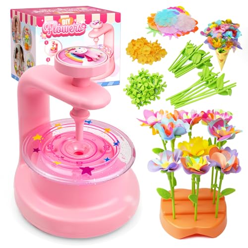 VNLINA DIY Fabric Flower Bouquets Craft Kit for Girls