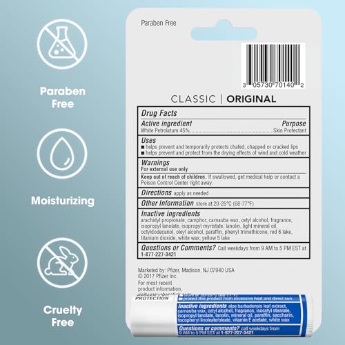 ChapStick Original & Moisturizer Lip Balm 5-Pack SPF 15 - Image 9