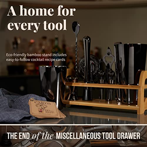 Mixology & Craft 13-Pc Bartender Kit + Recipe Cards - Image 6