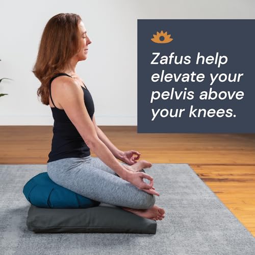 Waterglider Zafu Meditation Cushion - Buckwheat Yoga Pillow - Image 3