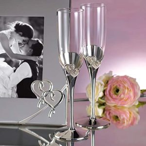 Lenox True Love Glass Flute Pair – Clear Wedding Gift
