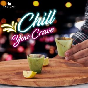 Radicaln Green Onyx Marble Shot Glasses – Set of 2