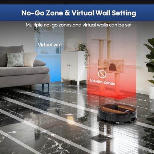 AZQQ LiDAR Robot Vacuum & Mop - 5000Pa Suction, Self-Empty - Image 6