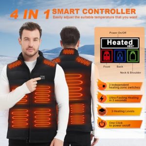 Rasfalo Heated Vest: 15-Zone Rechargeable warmth for Men & Women