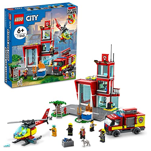 LEGO City Fire Station Set 60320 | Emergency Vehicle Toys for Kids