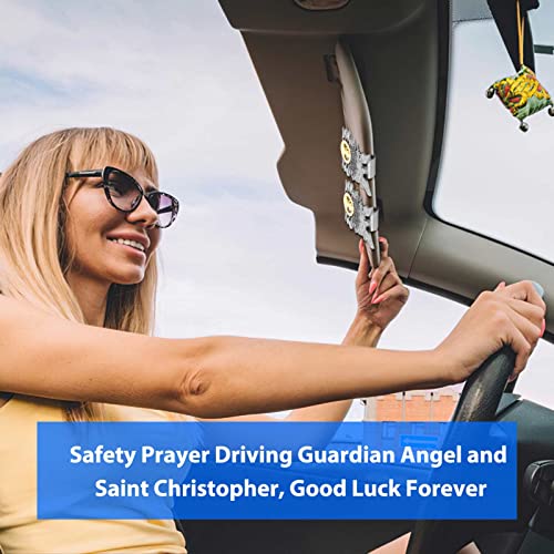 St Christopher Car Visor Clip Medal - Driving Safety Gift (2-Piece) - Image 7