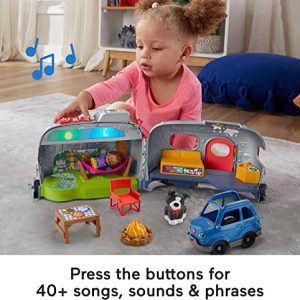 Fisher-Price Little People Light-Up Learning Camper Playset