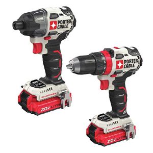 PORTER-CABLE 20V MAX Cordless Drill & Impact Driver Combo Kit