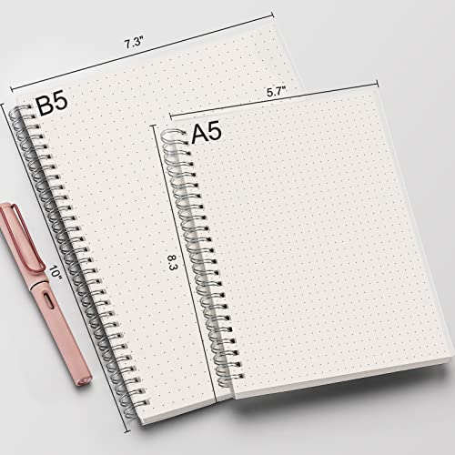 AHGXG 3-Pack A5 Spiral Dotted Journals - 100 GSM Paper - Image 3