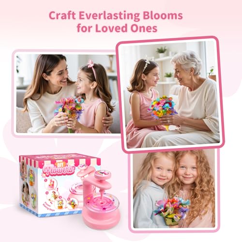 VNLINA DIY Fabric Flower Bouquets Craft Kit for Girls - Image 6
