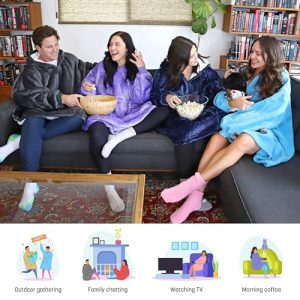 Catalonia Oversized Wearable Blanket Hoodie Sweatshirt