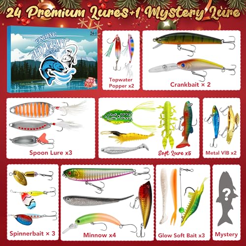 2025 Fishing Advent Calendar: Lures Set & Mystery Surprise - Image 3