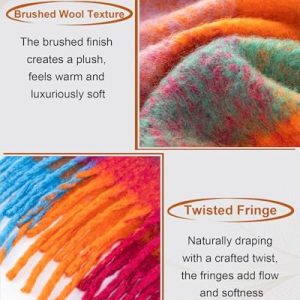 Colorful Chunky Winter Scarf for Women – Trendy & Warm