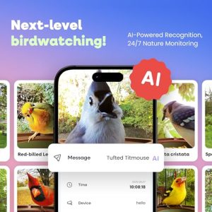 Pawmendous Smart Bird Feeder: AI, 2-Way Audio, IP65, Solar