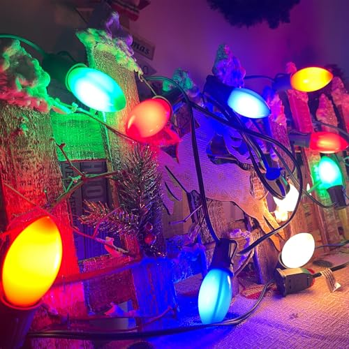 Vintage C9 LED Christmas Lights - 25ft Multicolor Outdoor - Image 4