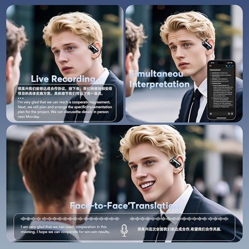 MOZC AI Translation Earbuds: 168 Languages, Bluetooth 5.4 - Image 4