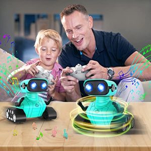 Rechargeable RC Robot Toy: Dance, Music & LED Eyes