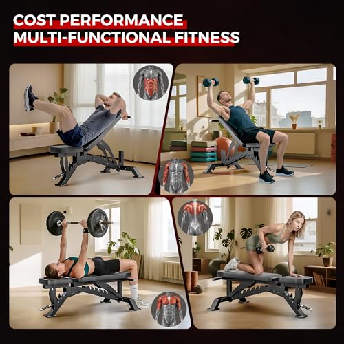 STACOO Adjustable Weight Bench - Home Gym, 1300LBS Capacity - Image 6