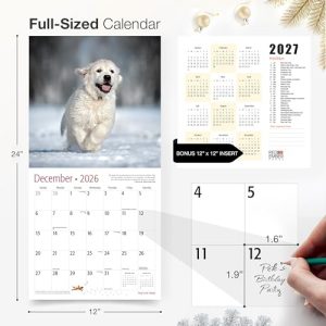 RED EMBER Dog-Gone Happy 2026 Wall Calendar