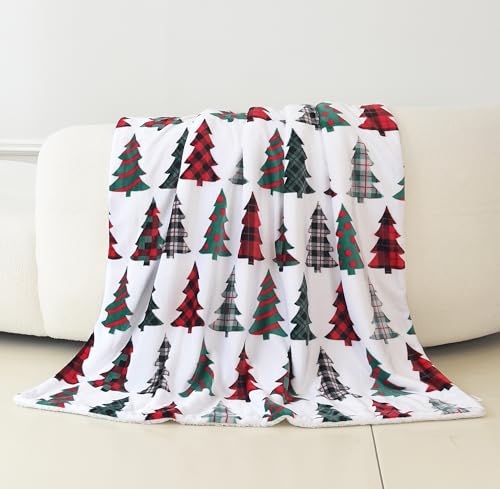 Elegant Comfort Reversible Flannel Fleece Christmas Throw - Image 2