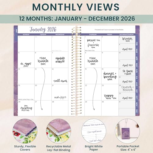 2026 Pocket Planner: Weekly/Monthly Agenda Organizer - Image 2