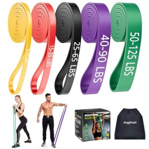 5-Level Silicone Resistance Bands for Home Gym