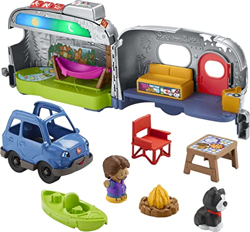 Fisher-Price Little People Light-Up Learning Camper Playset