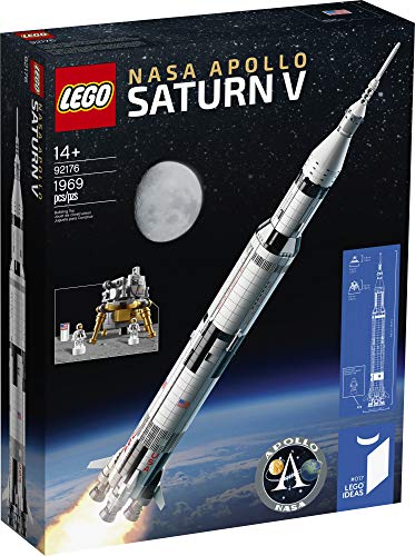 LEGO Ideas NASA Apollo Saturn V Rocket Model Kit (1969 Pcs) - Image 4