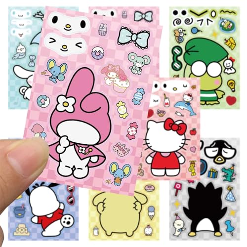 Cute Anime Make Your Own Face Stickers for Kids & Teens - Image 9