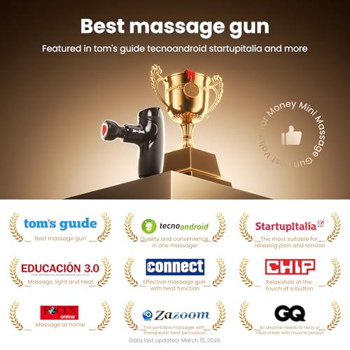 BOB & BRAD M7 Plus Mini Massage Gun with Heat - Deep Tissue - Image 5
