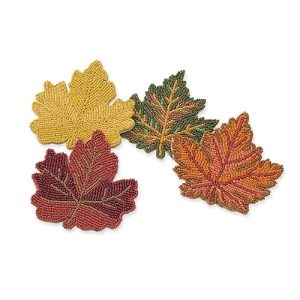 Folkulture Fall Boho Coasters Set of 4 – Farmhouse Decor