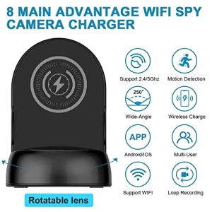 Wlofoisz Smart Dome Security Camera with Wireless Charging