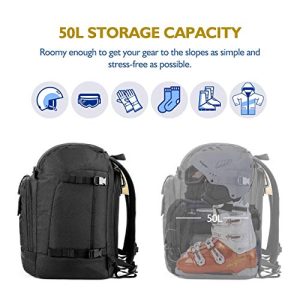 Unigear Ski Boot Bag Backpack – 50L/70L for Gear