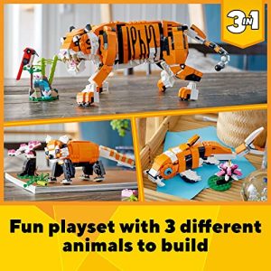 LEGO Creator 3in1 Majestic Tiger Building Set (Ages 9+)