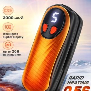 Rechargeable Hand Warmers 2-Pack: 6000mAh Electric Pocket Heater