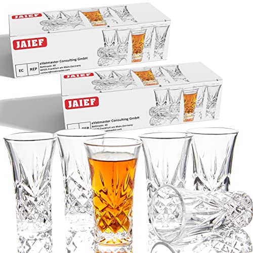 JAIEF Heavy Base Tequila Shot Glasses - 2 OZ (Set of 12)