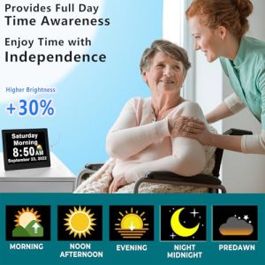 Véfaîî Extra Large Digital Clock with 30 Alarms & Reminders