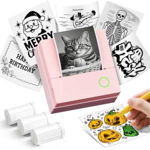 ETIKEZ PM290C Portable Inkless Sticker Printer – Pink