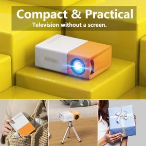 1080P HD Mini Portable Smart Projector for Bedroom & Gaming