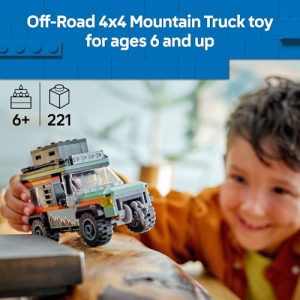 LEGO City Off-Road 4×4 Mountain Truck Building Toy (Ages 6+)