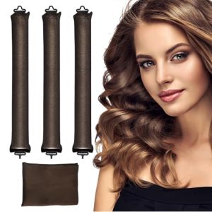 4 Pcs Heatless Hair Curler Set with Silk Scarf