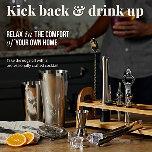 Mixology & Craft 13-Pc Bartender Kit + Recipe Cards - Image 8