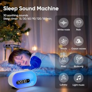 Sunrise Alarm Clock & White Noise Machine for Better Sleep