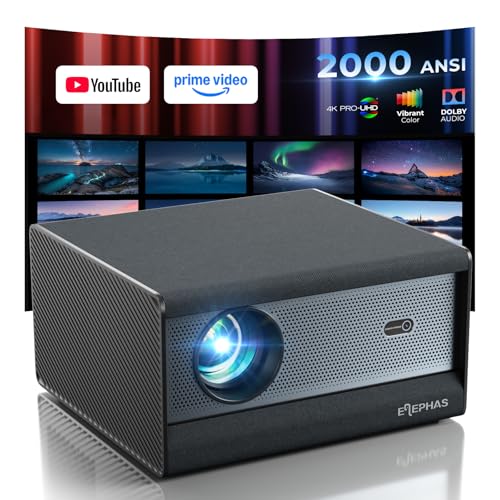 ELEPHAS Smart 4K Projector - Netflix, Dolby Audio, HDR 10+